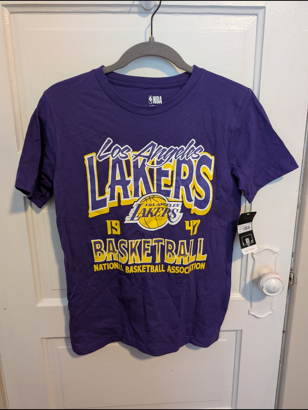 Boy's Los Angeles Lakers Purple Graphic Tee